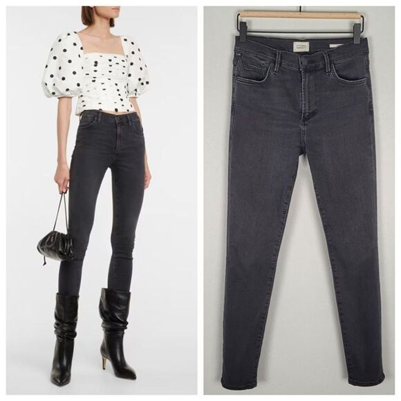 Citizens Of Humanity Size 27 Rocket Ankle Mid Rise Skinny Jeans Black - Picture 1 of 12